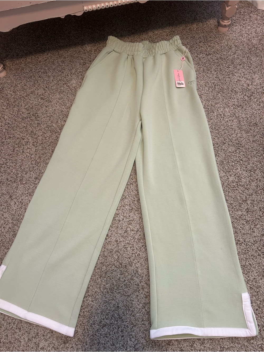 Simply Southern Mint Green Wide-Leg Pants